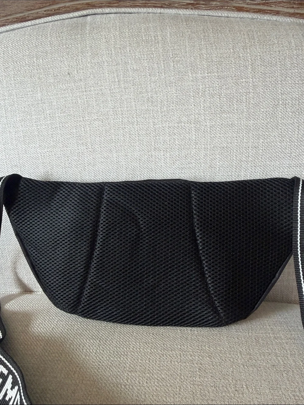 Members Only Mesh Printed Black Fanny Pack